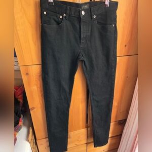 A.P.C. Men's Petite New Standard Slim Fit  Black Jeans Size 29